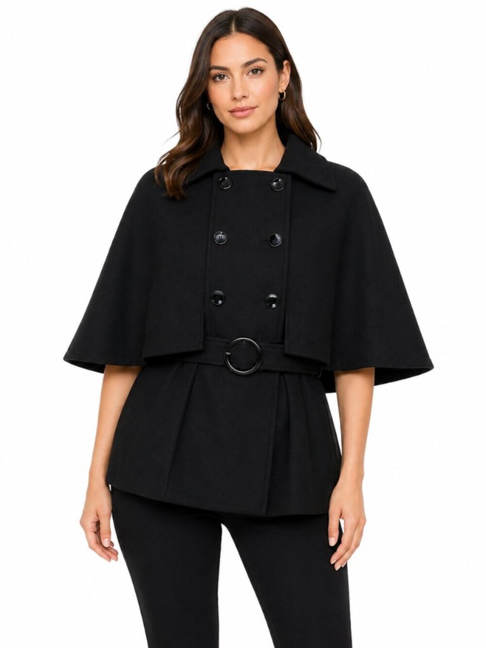 Krush Cape double brested Coat /Wool Blend /Bundle & Save